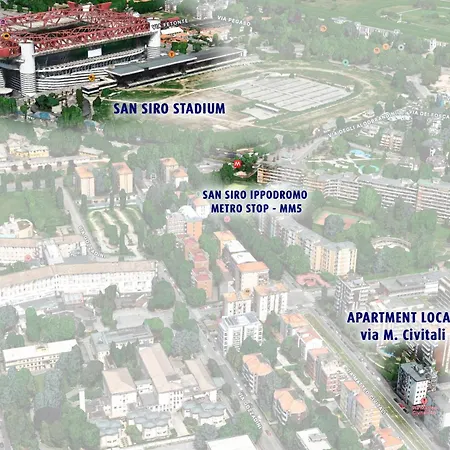 San Siro Blue Flat Διαμέρισμα